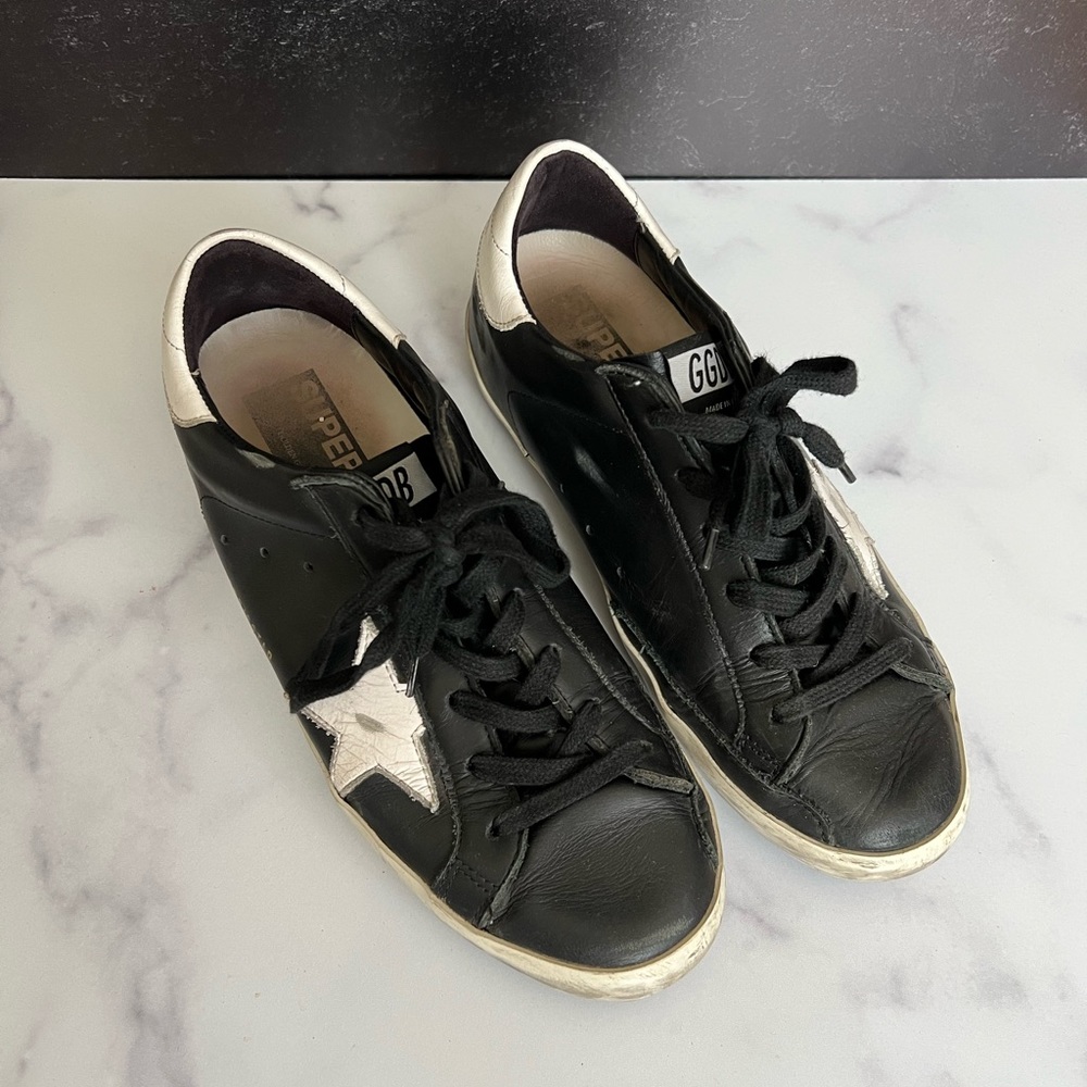 Golden Goose Superstar Bicolor Leather Low-Top Sneaker